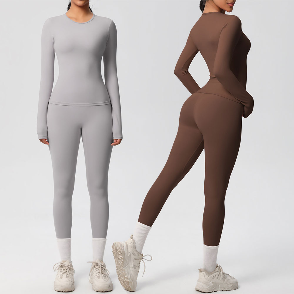 Winter Yoga Clothing - JUREN 2-teiliges Yoga-Outfit Sportset Damen Sportbekleidung