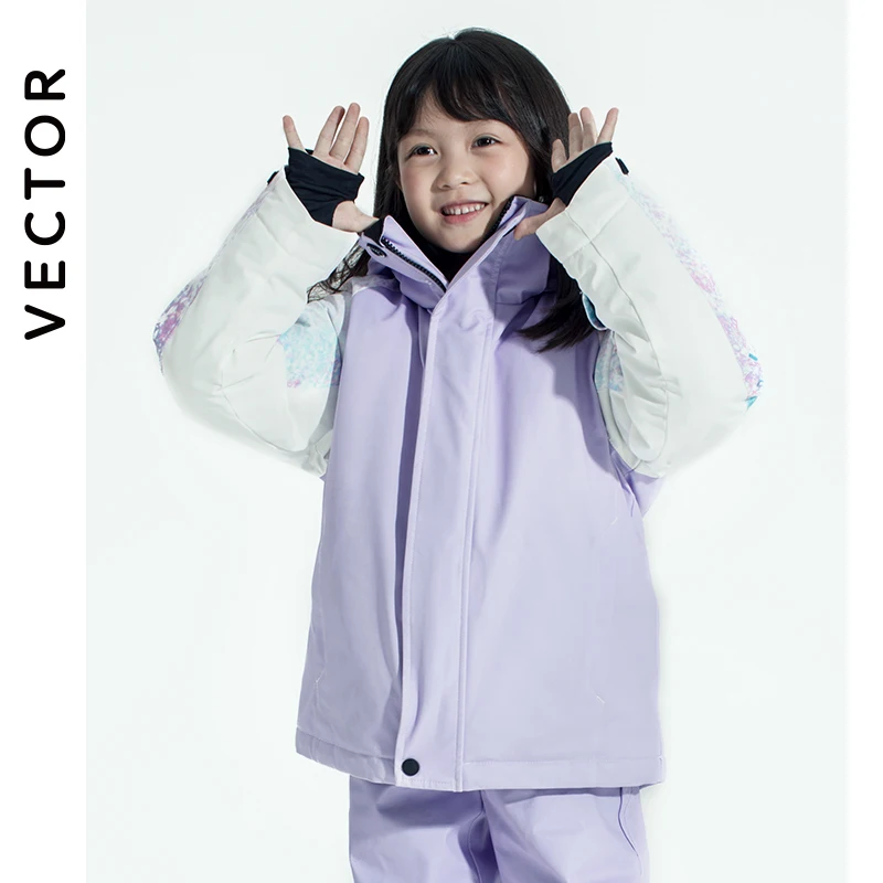 Winter Clothing Vector - Kinder Schnee bekleidung im Freien wasserdicht