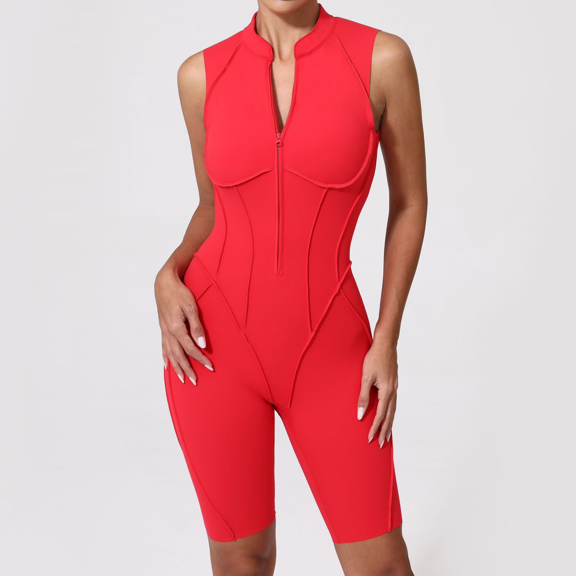 Reißverschluss-Jumpsuit Damen  – Winter Yoga Clothing Bewertung und Preis
