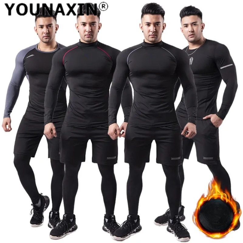 3-stück Männer Plüsch Warme Sp – Winter Yoga Clothing Bewertung und Preis