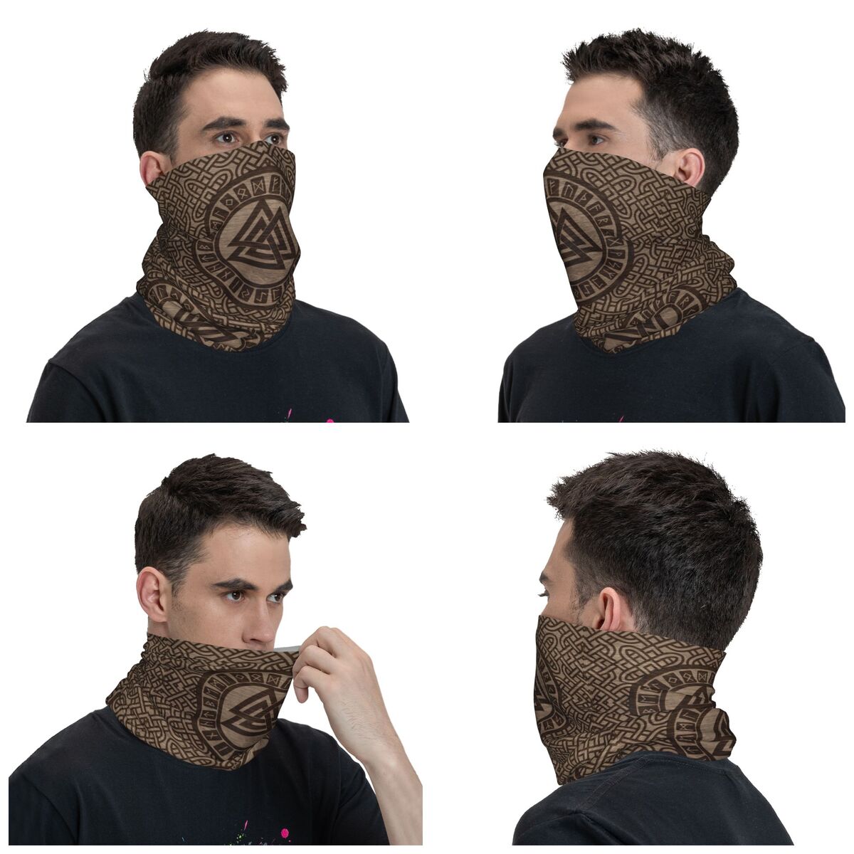 Valknut-Symbol und Runen auf H – Neck Gaiter Fleece Bewertung und Preis