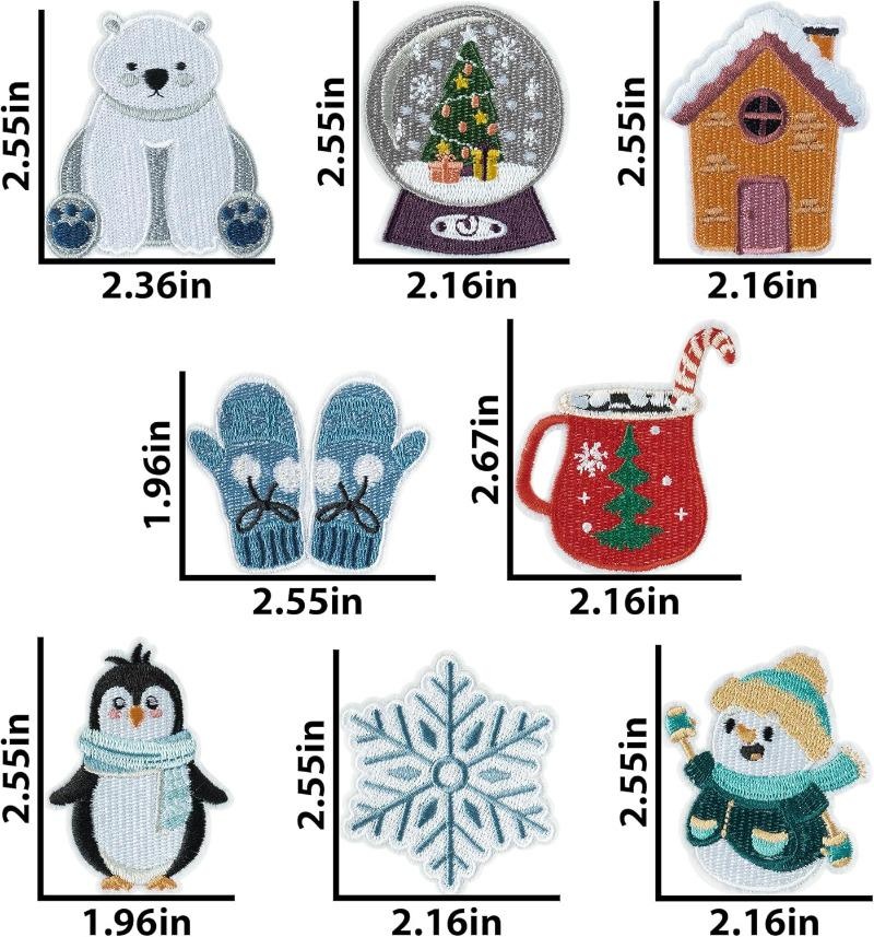 8 Stück Aufnäher zum Aufbügeln – Winter Clothing Pictures Bewertung und Preis