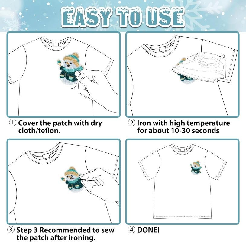 8 Stück Aufnäher zum Aufbügeln – Winter Clothing Pictures Bewertung und Preis