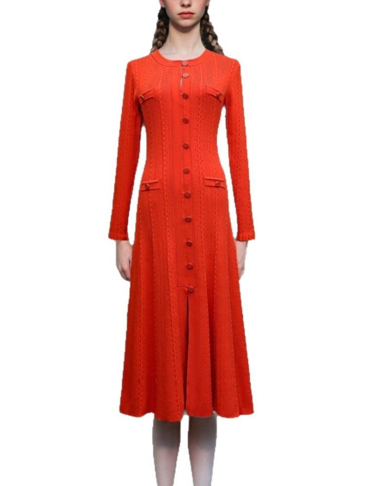 Rundhals-Langarmkleid für Früh – Winter Clothing Pictures Bewertung und Preis