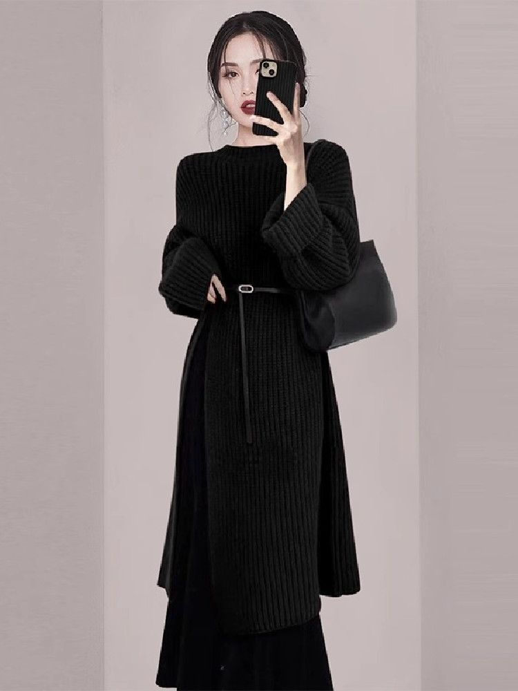 Elegantes Rotes Strickkleid fü – Winter Clothing H&M Bewertung und Preis