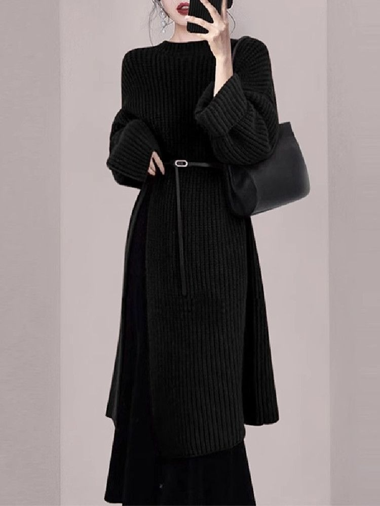 Elegantes Rotes Strickkleid fü – Winter Clothing H&M Bewertung und Preis