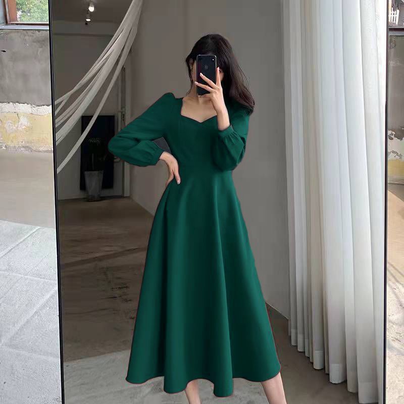 Temperament schwarz Midi Kleid – Winter Clothing Colors Bewertung und Preis