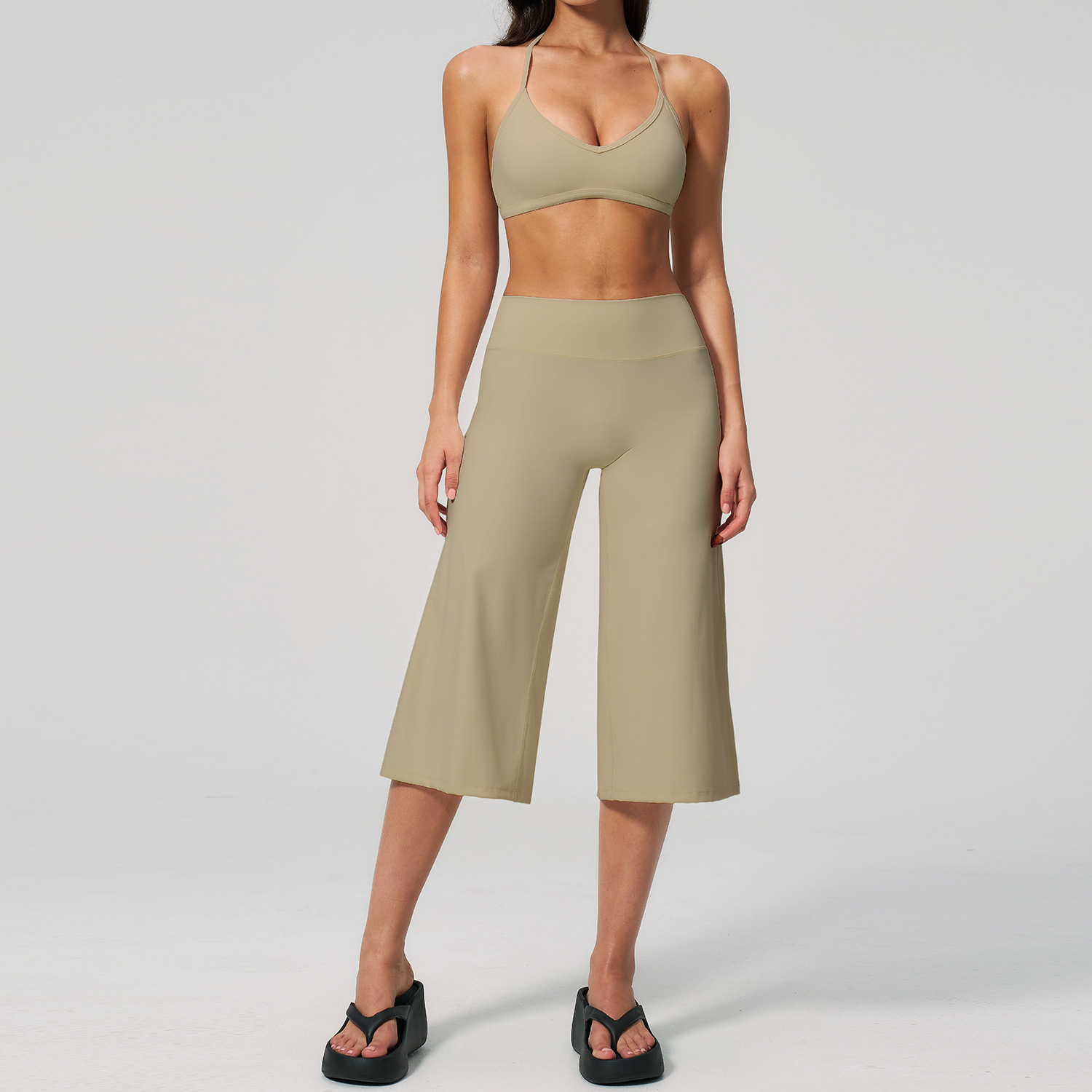 Caprihosen-Set 2-teilig Sport- – Winter Yoga Clothing Bewertung und Preis