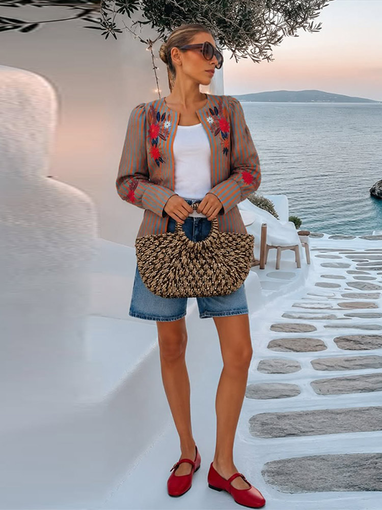 2026 Frühherbst Gestreifte Blu – Winter Clothing Usa Bewertung und Preis