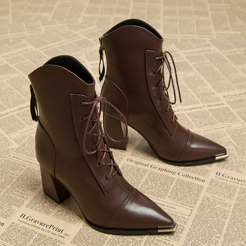 Frauen Stiefeletten Mode Spitz – Winter Clothing For Woman Bewertung und Preis